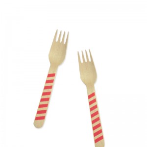 Fork - Stripe Red